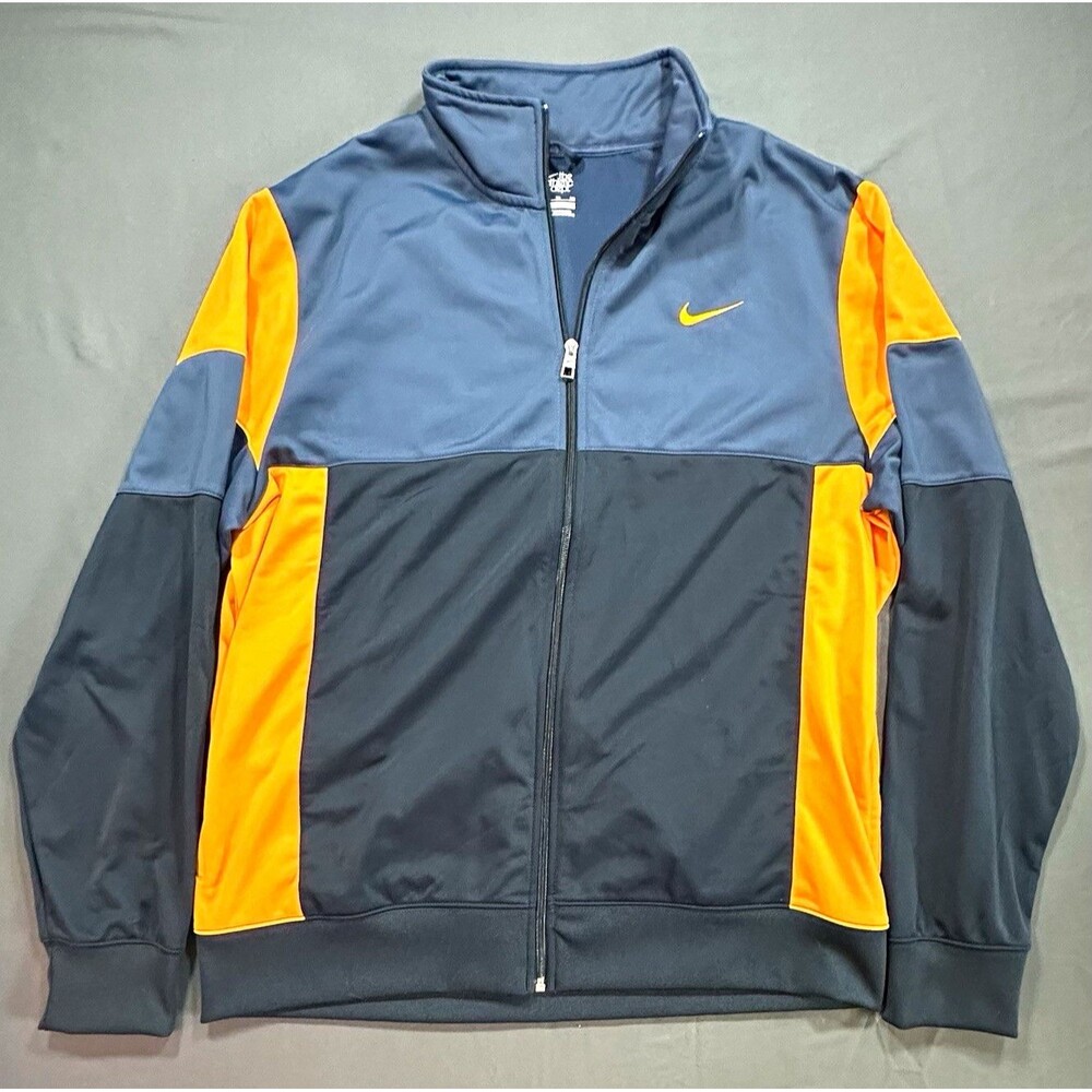 Nike The Athletic Dept Track Jacket Men’s XL Blue Orange Full Zip 518041-424